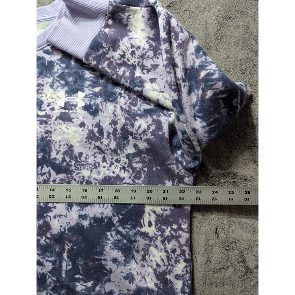 Under Armour Long Sleeve Sweatshirt Women's Size Medium Purple Loose Fit - Picture 7 of 11